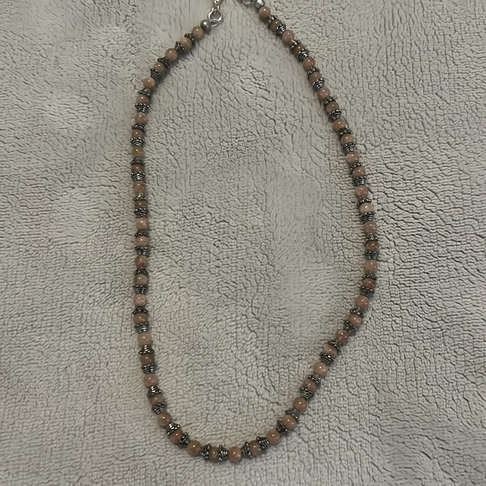 Pink Crystal Bead Necklace - Picture 4 of 5